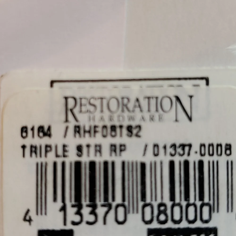Restoration Hardware, new in package silk taffeta drapery panel.